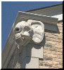 elephant gargoyle in limestone