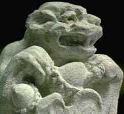 Grotesque with oak leaf